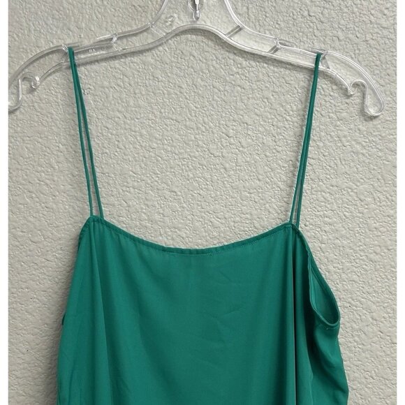 Laundry by Shelli Segal NWT Green Cami Top Women’s Size 10 Blouse Sleeveless - Picture 9 of 10